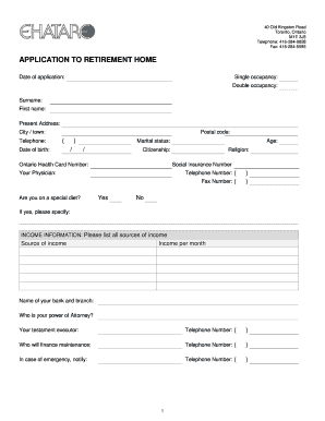 Ehatare Nursing Home  Form