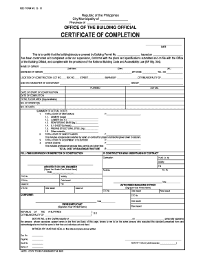 Certificate of Conformance Pasig