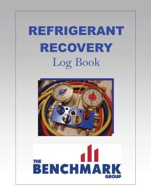 Refrigerant Log Book  Form