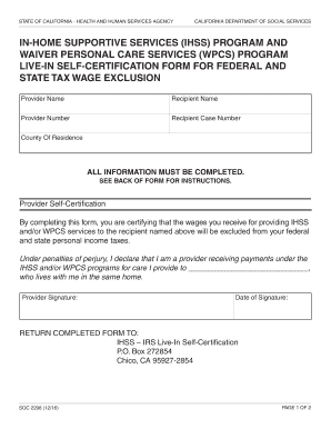 Soc 2298  Form