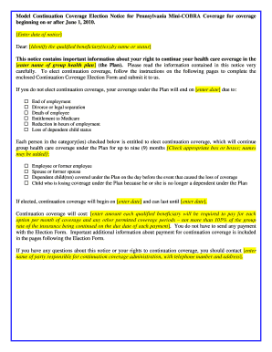 Pa Mini Cobra Model Notice  Form