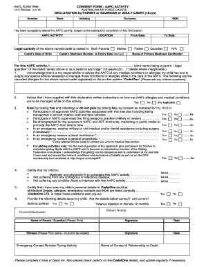 Aafc Form