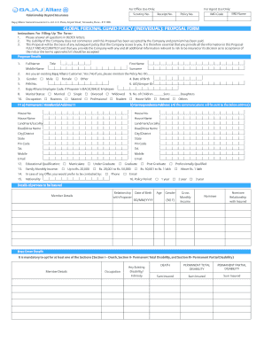 Gpgp Proposal Form