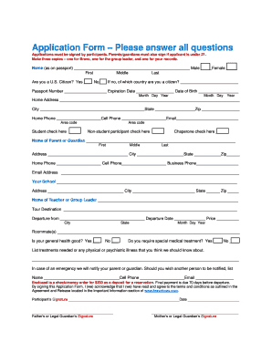 Application Form Example