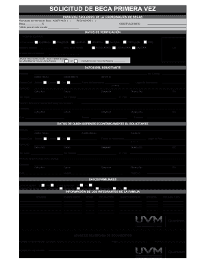 Solicitud De Beca Primera Vez UVM Campus Quer Taro 