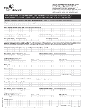 Sun Life Cancellation Form