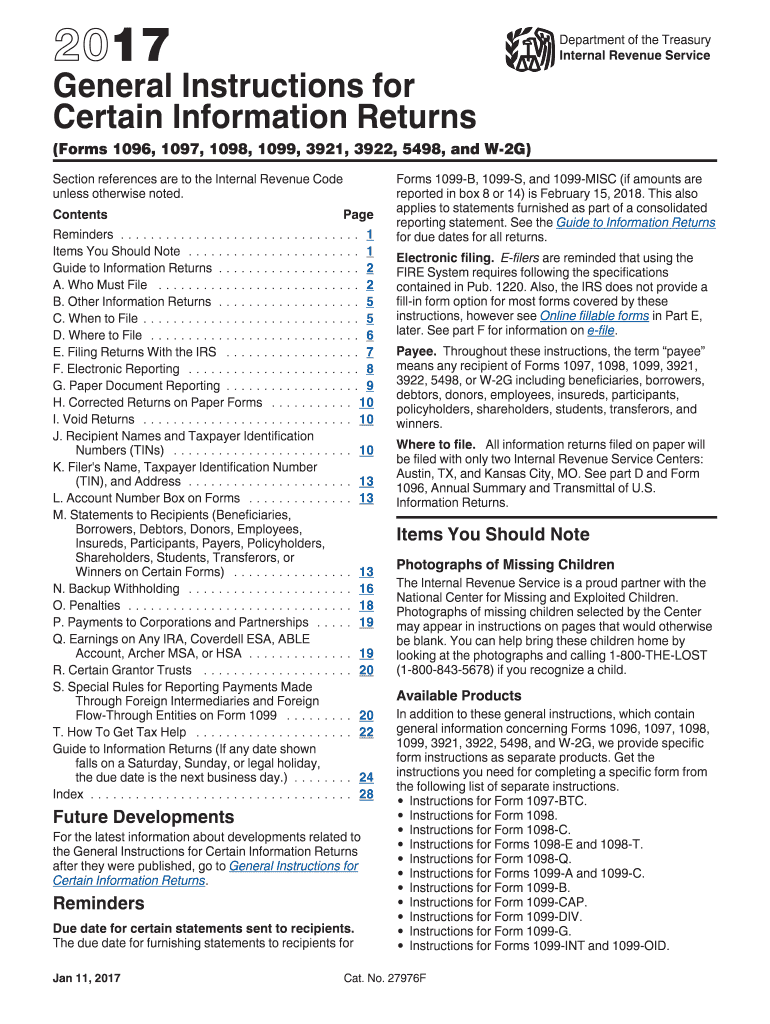  General Instructions  Form 2017