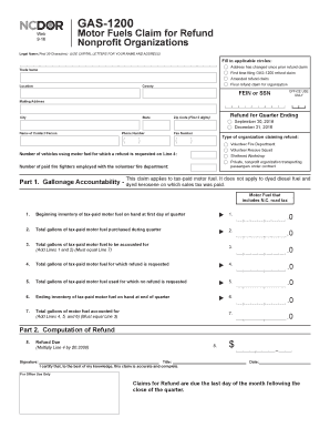  GAS 1200 North Carolina Department of Revenue Dor State Nc 2020