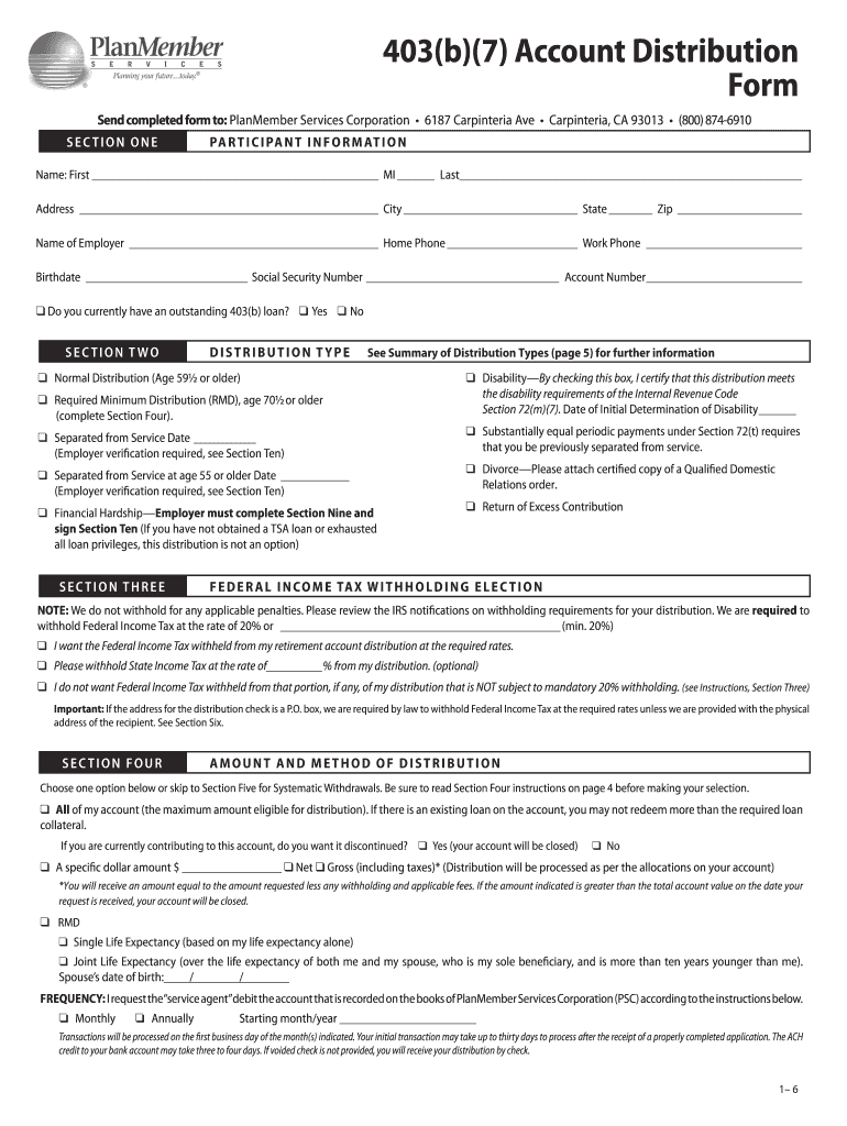 Plan Member Services Forms