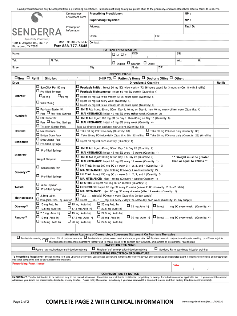  Page 1 of 2 COMPLETE PAGE 2 with CLINICAL INFORMATION 2016-2024