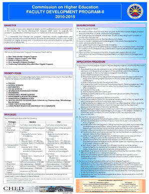 Faculty Development Program Sample  Form
