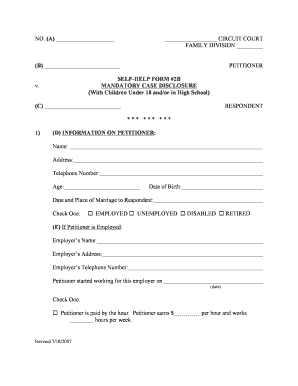 Ky Divorce Papers PDF  Form