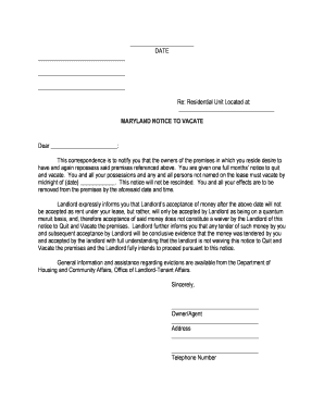 Download Maryland Eviction Notice Forms PDF WikiDownload