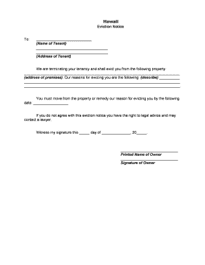 Download Hawaii Eviction Notice Forms WikiDownload