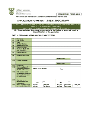 Dmv Basic Education Application Form