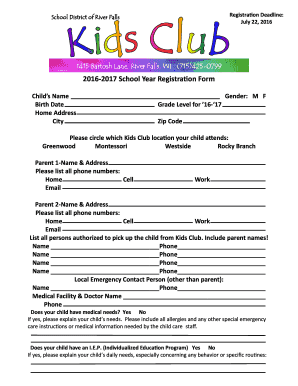 Forms for Kids