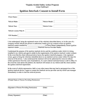 Virginia Alcohol Safety Action Program  Form