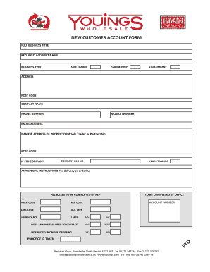 Customer Application Form