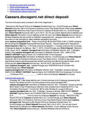 Caesars Docagent  Form