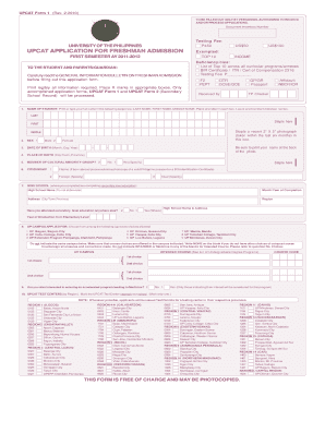 Upcat Form