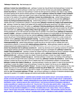 Pathways 4 Second Edition Answer Key  Form