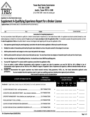 A Supplement a Report  Form