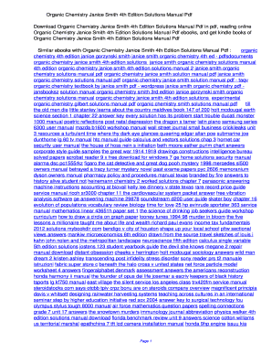 Smith Organic Chemistry 4th PDF  Form