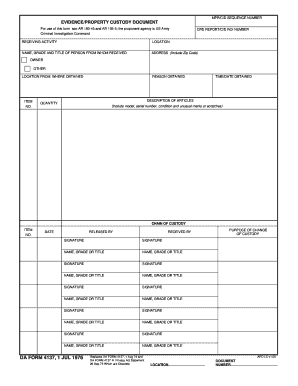 Da Form 4137