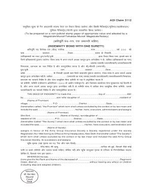 Agi Claim 3112  Form