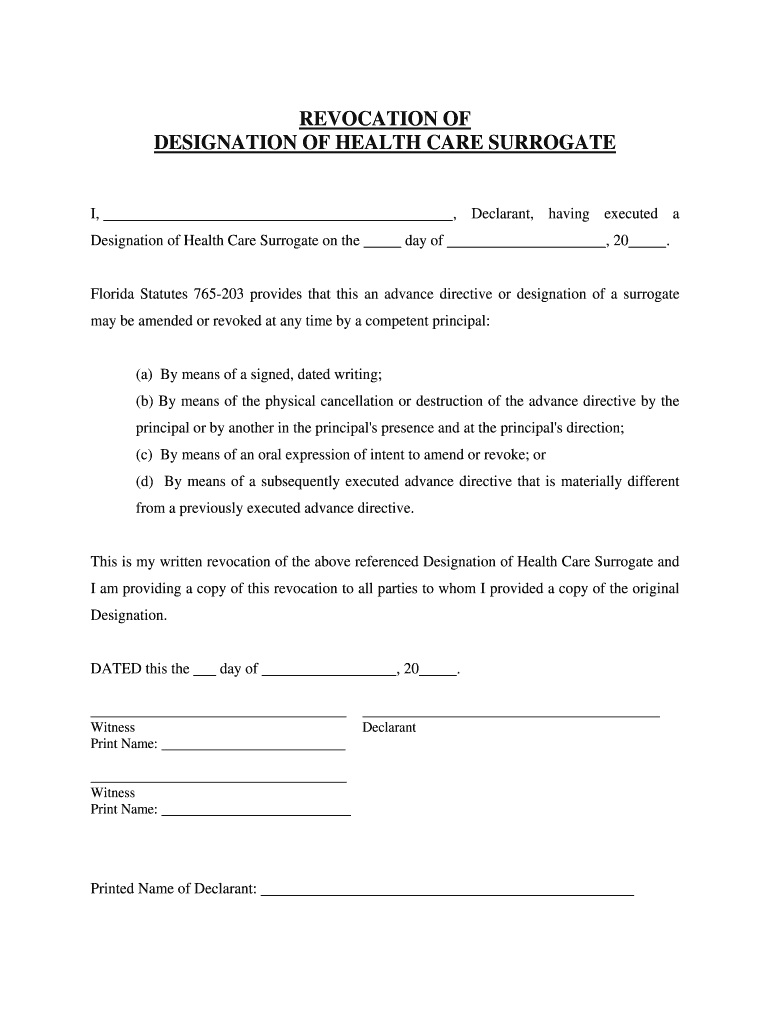 Health Care Proxy  Form