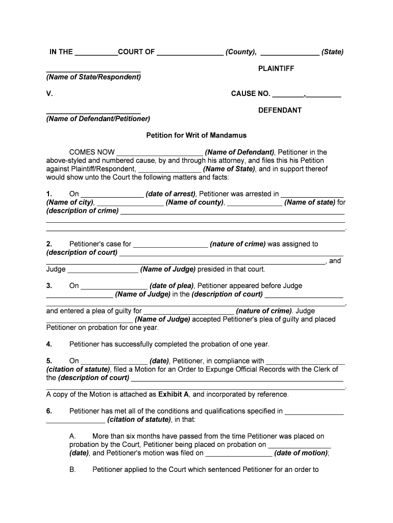 Expungement Forms