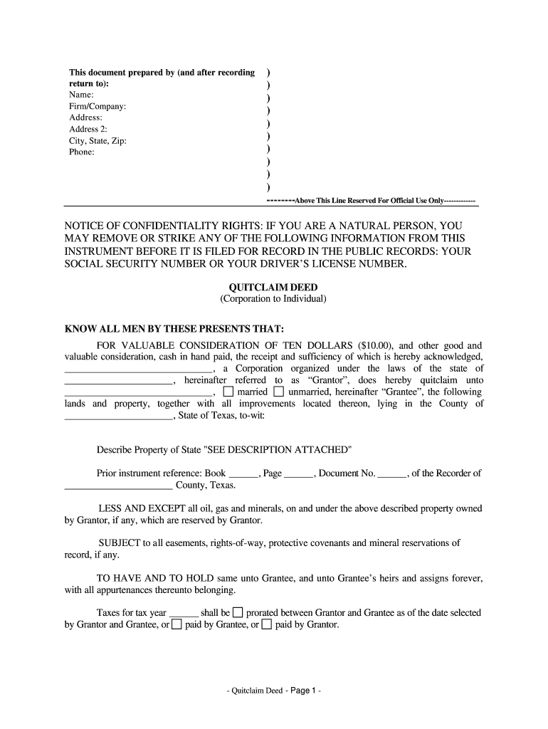 INSTRUMENT BEFORE it is FILED for RECORD in the PUBLIC RECORDS YOUR  Form