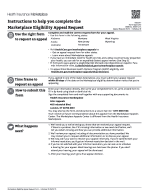 Does North Carolina Handle Marketplace Appeals Form