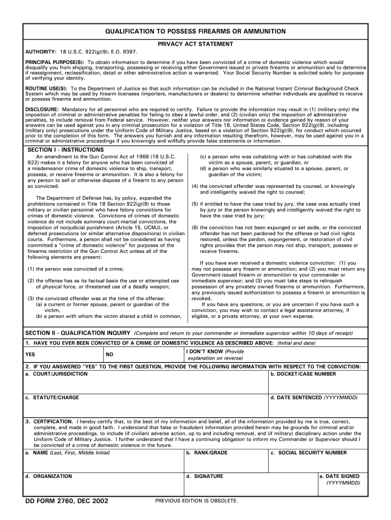 Dd2760  Form