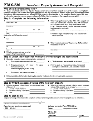 PTAX 230 Non Farm Property Assessment Complaint Fulton County  Form