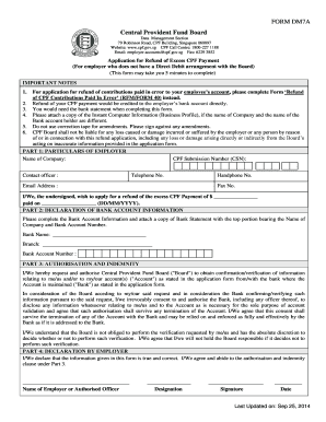 Cpf Form 90 Sample