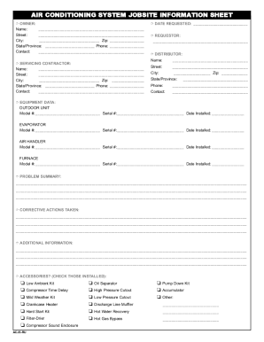 Job Sheet Ac  Form