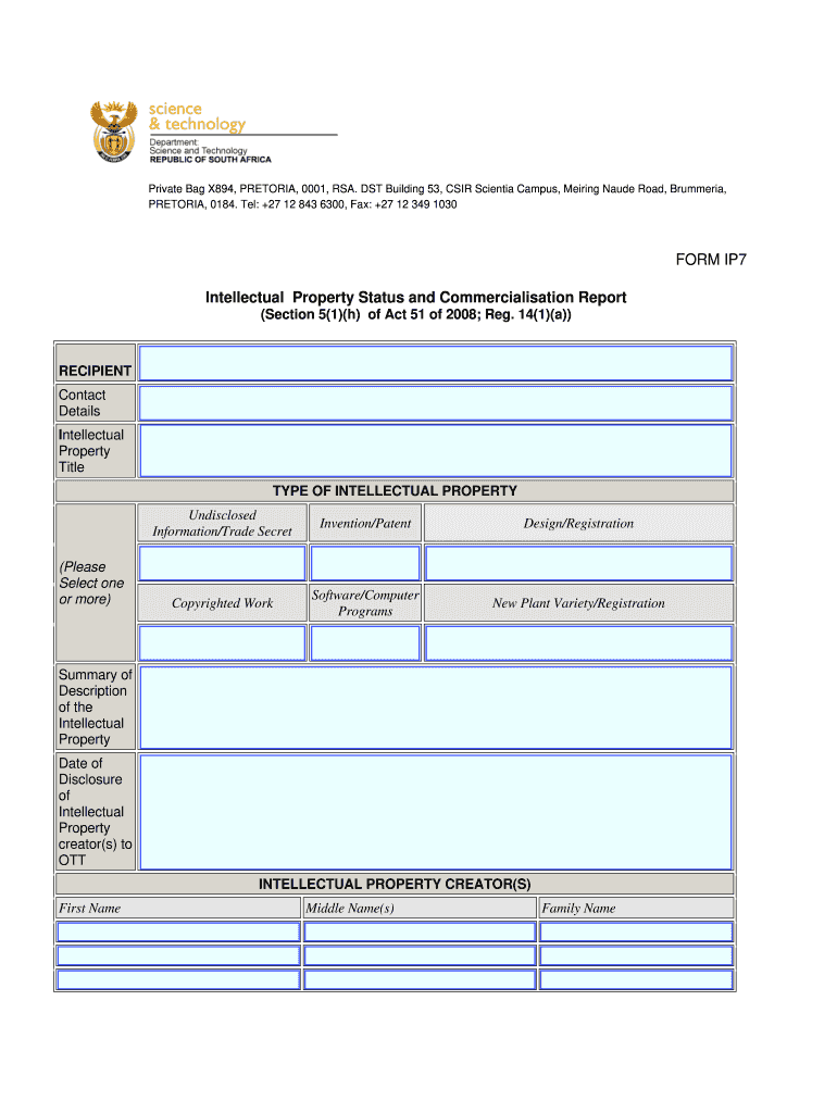  Nipmo Ip7 Form 2008-2024