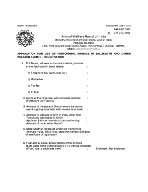 Jallikattu Form PDF Download