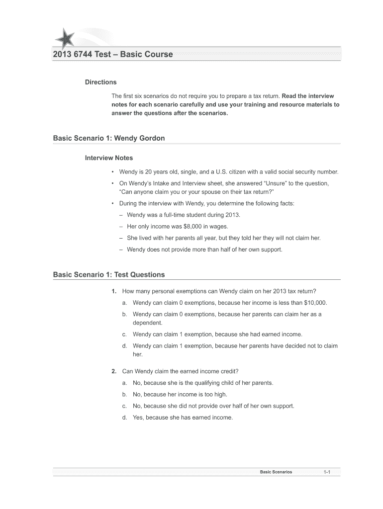 Vita Basic Exam Answers  Form