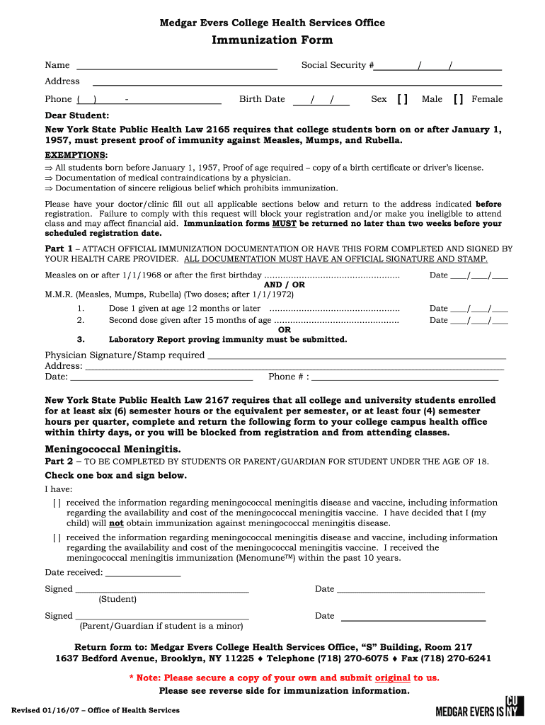 Mb Health Monthly Immunization Input Forms 2007-2024