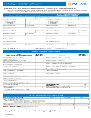 PERSONAL FINANCIAL STATEMENT McClure Pools  Form