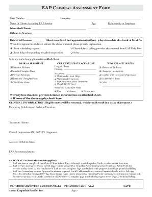 Clinical Assessment Form