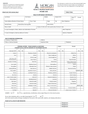 Morgan State Health Forms