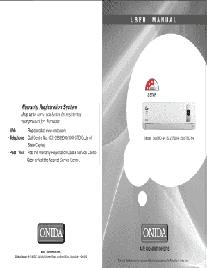 Onida Warranty Check  Form