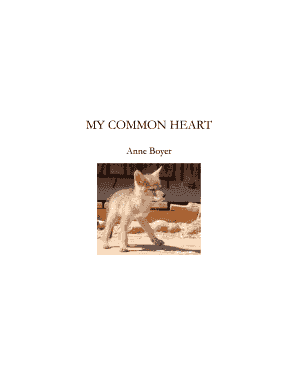 MY COMMON HEART Anne Boyer  Form
