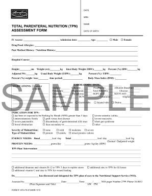 Tpn Form