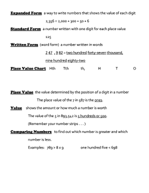 Written Form of Numbers