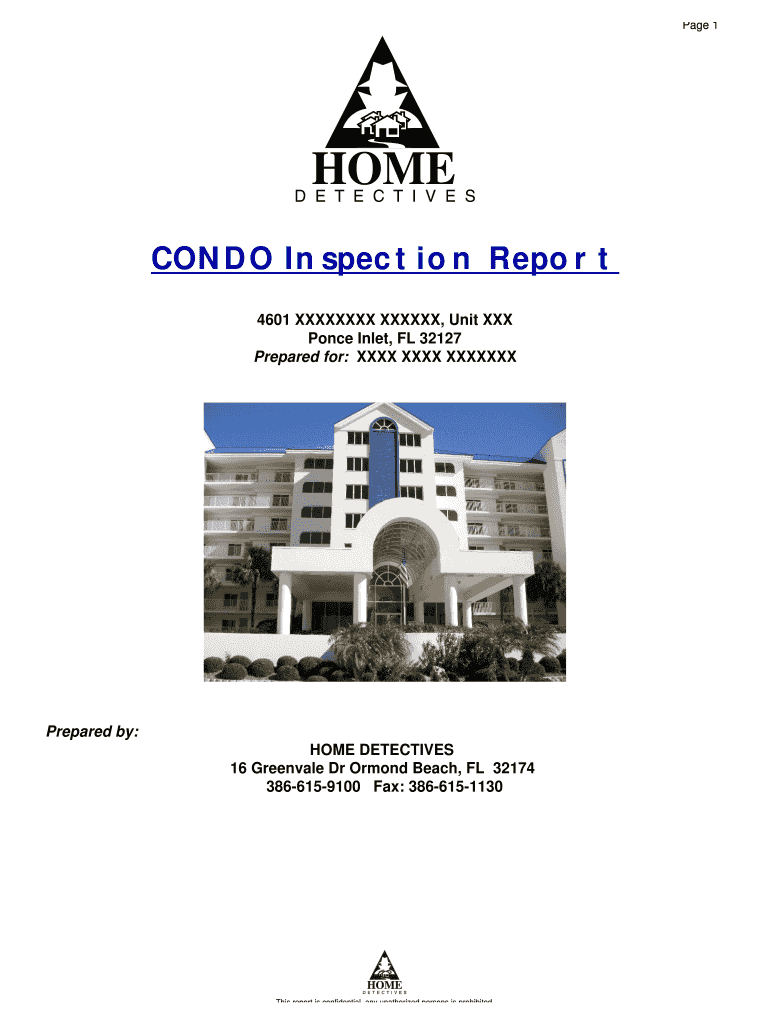  Condo Check Inspection Record Form 2010-2024