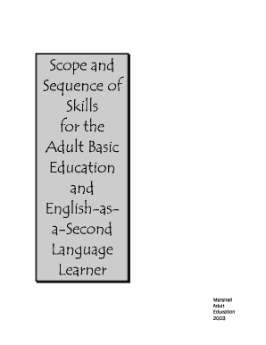 Scope and Sequence Template  Form